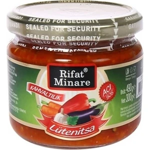 Rifat Minare Lütenitsa Balkan Sosu Kahvaltılık Acı Sos (290 gr.)