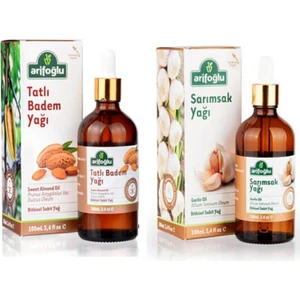 2 Li Set Arifoğlu Tatlı Badem Yağı 100 Ml-Sarımsak Yağı 100 Ml.