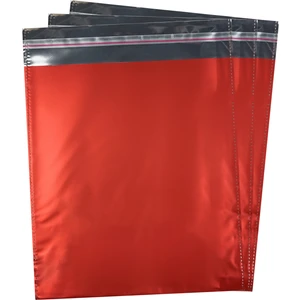 Paketleme Tezgahı 40*60 Kırmızı Lüx Metalize Hediye Paketi 50 Adet