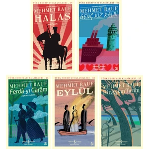 Eylül - Halas - Genç Kız Kalbi - Ferda - Yı Garam - Bir Aşkın Tarihi - Mehmet Rauf - 5 Kitap