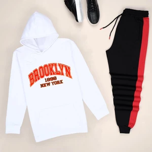 Beyaz Brooklyn Eşofman Takımı