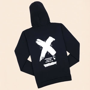 Siyah Sırt Baskı x Sweatshirt