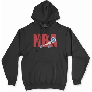 Cix Nba Klasik Logo Siyah Kapşonlu Sweatshirt Hoodie