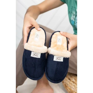 Lacivert Rahat Erkek Kullanışlı  Ev Terliği