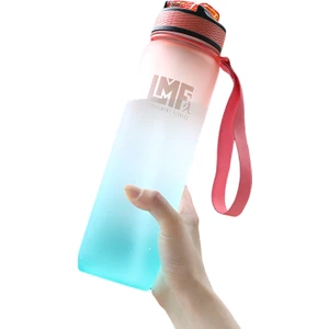 Degrade Renkli Su Şişesi Tritan Açık Spor Kupası 1000 ml (Yurt Dışından)