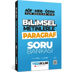 Yediiklim Yayınları Tüm Adaylar Için Bilimsel Metinlerle Paragraf Soru Bankası