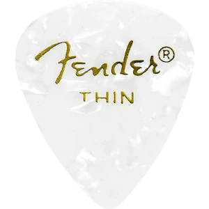 351 Premium Celluloid Picks White Moto - Thin - 1 Adet Pena
