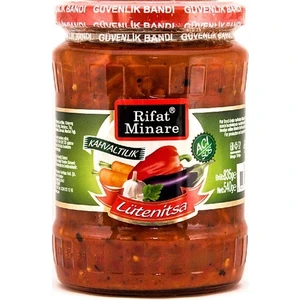 Rifat Minare Lütenitsa Balkan Sosu Kahvaltılık Acı Sos (AZ ACILI)(540 gr.)