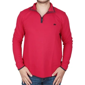 Bad Bear Backup Half Zip Erkek Kırmızı Sweatshirt