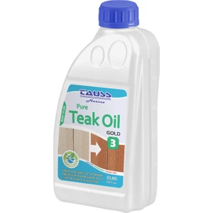 Marine Teak Oıl / Gold  (Solventsiz Natürel Tik Yağı) 1 Lt ve uygulama süngeri