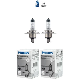 Phılıps ( 2 Adet ) Phılıps H4 12V 60-55W Standart Ampul 12342 Proqc1