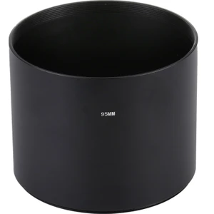 Gzplz 95 mm Konu Tipi Metal Lens Hood Gölge - Siyah (Yurt Dışından)