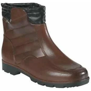 Bot Yünlü Kahverengi Fermuarlı