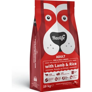 Kuzulu ve Pirinçli Mini ve Küçük Irk Yetişkin Köpek Maması 15KG
