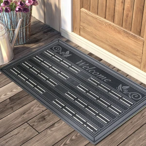 My Floor Welcome Yazılı Desenli Kauçuk Kapı Önü Paspası