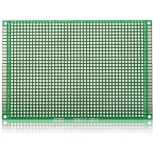 8X12CM Epoxy Çift Taraflı Delikli Plaket