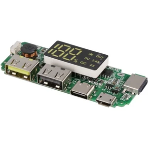 Çift USB 5V 2.4A Led'li Micro Type-C Powerbank Modülü