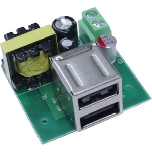 220V'DAN 5V'A  Çiftli USB Regülatör Kartı