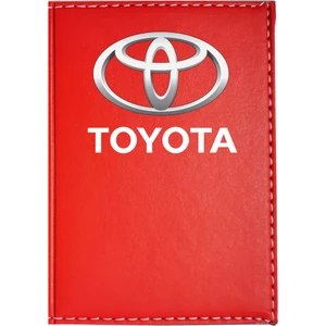 Promosyon Denizi Toyota Logolu Kırmızı Ruhsat Kabı