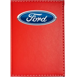 Promosyon Denizi Ford Logolu Kırmızı Ruhsat Kabı