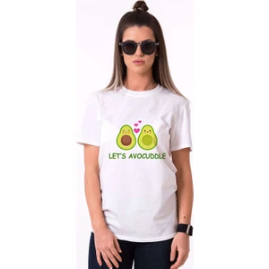 Hediye Center  Let's Avocuddle Dijital Baskılı Unisex T-Shirt D01