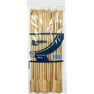 Dolphın Çöp Şiş Yassı 50'li 20 cm Dolphin  5 Paket