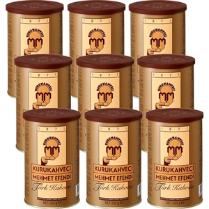 Kurukahveci Mehmet Efendi  Türk Kahvesi 250 gr Teneke Ambalaj x 9 Adet