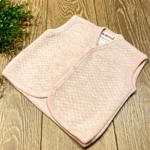 Renkli Puset Kapitone Mevsimlikbebek Yelek Gri Pembe Kahve