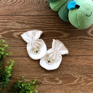 Renkli Puset Penye Bebek Eldiven Koala