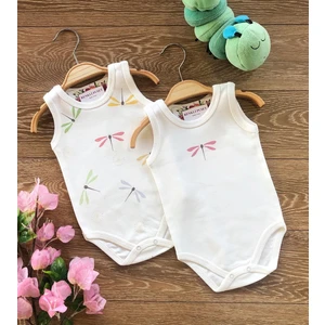 Renkli Puset 2'li Penye Bebek Askılı Body Zıbın Takım Yusufçuk