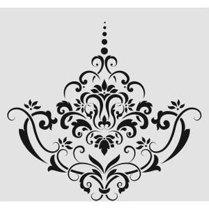 E Hobici Damask Desen Stencil Şablon 40X40 DA-030
