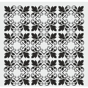 E Hobici Damask Desen Stencil Şablon 30X30 DA-064