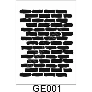 E Hobici Geometrik Desenler Stencil Şablon 25X35 GE-001