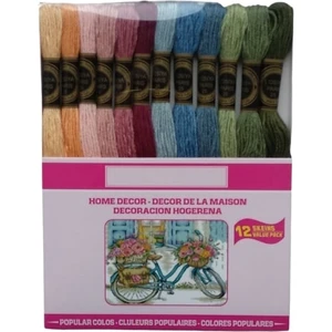 TıkTık AL Losiya Paris Muline Ip Seti Etamin Ipi Kanaviçe Ipi Seti 12 Renk