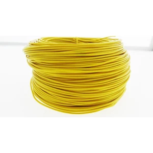 Yumuşak Silikon Nyaf Kablo 1.5mm  Sarı 1 mt