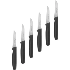 Sebze Bıçak 11 cm Siyah 6'lı