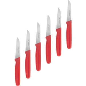 Sebze Bıçak 11 cm Kırmızı 6'lı