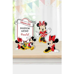 Neşeli Günlerim Minnie Mouse Ayaklı Pano Seti (Masa Üstü) *kalın Kağıt