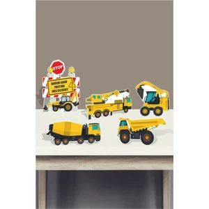 Neşeli Günlerim Iş Makinaları Ayaklı Pano Seti ( Masa Üstü ) ** Kalın Kağıt