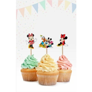 Neşeli Günlerim Minnie Mouse Cupcake Süsü Kalın Kağıt