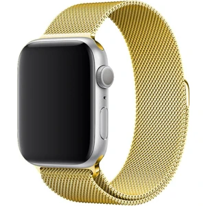 Apple Watch Seri 9 8 7 6 5 4 3 Se / Ultra 42-44-45-49 MM Ebatlar İçin Milano Loop Çelik Örme Kordon