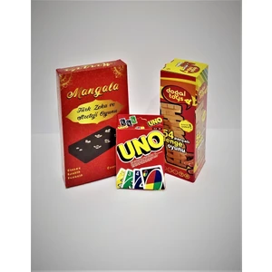 Doğal Toys Jenga-Uno-Mangala 3'ü Bir Arada Akıl Kutu Oyunları