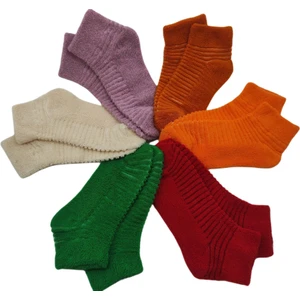 Passion Socks Yumuşak Soft Parlak Renkli Polar (Ters Havlu) 6 Lı Soket Çorap