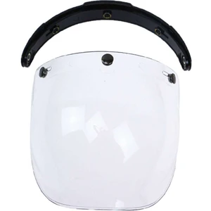 Kabarcık 3 Yapış Motosiklet Kask Yüksek Mukavemetli Rüzgar Geçirmez Vizör Pc -, 22.5 x 20 cm Temizle (Yurt Dışından)