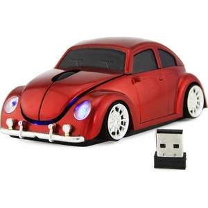 CM0010B Araç Shape Kablosuz Fare Kırmızı (Yurt Dışından)