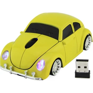 CM0010B Araç Shape Kablosuz Fare Sarı (Yurt Dışından)