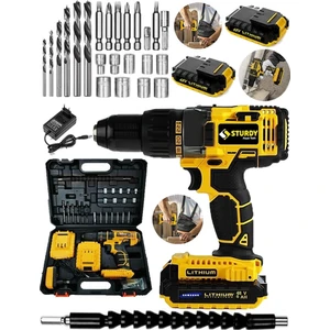 Power Tools 48VF 6mah Li̇tyum Çift Akülü 2022 Seri̇ Şarjlı Vidalama Matkap 27 Parça Uç Setli