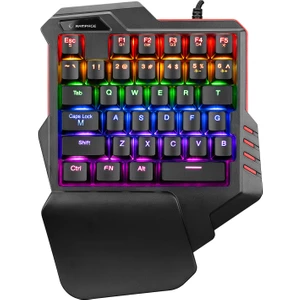 Miracle K1 Led Işıklı Blue Switch Mekanik Mini Gaming Oyuncu Klavye
