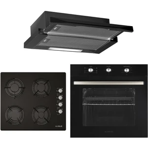 Black Style 614 3'lü Siyah Ankastre Set (F5 Ecr - Gls 640 - Mfa 614)