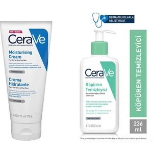 Cerave Köpüren Temizleyici 236 ml + Cerave Moustring Cream 177 ml